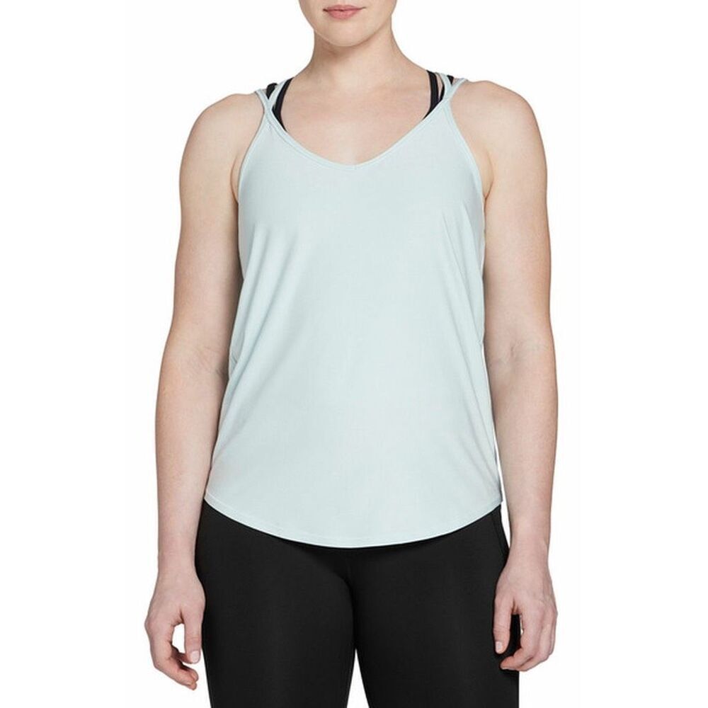 DSG Strappy Movement Tank Top Cyan Glass Heather size XXL NWT